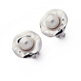 pendientes Prímula perlas plata circonitas